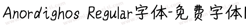Anordighos Regular字体字体转换